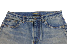 画像をギャラリービューアに読み込む, SAINT LAURENT サンローラン デニム コットン ブルー レザータグ 589797 サイズ25 中古 美品 4c070768