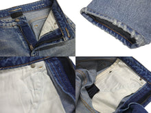 画像をギャラリービューアに読み込む, SAINT LAURENT サンローラン デニム コットン ブルー レザータグ 589797 サイズ25 中古 美品 4c070768