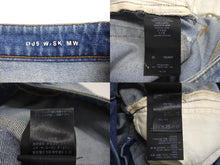 画像をギャラリービューアに読み込む, SAINT LAURENT サンローラン デニム コットン ブルー レザータグ 589797 サイズ25 中古 美品 4c070768