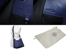 画像をギャラリービューアに読み込む, 極美品 LOEWE ロエベ ハンモックバッグ スモール ハンドバッグ 10894442 ブラウン ソフトグレインカーフ シルバー金具 中古 4c070903