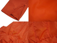 画像をギャラリービューアに読み込む, PRADA プラダ ナイロンジャケット 291427 サイズS ロゴプリント オレンジ ナイロン ジップアップ 美品 中古 4c070997