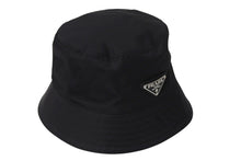 画像をギャラリービューアに読み込む, 極美品 PRADA プラダ バケットハット ブラック ナイロン サイズM 1HC137 2DMI 中古 4c071012