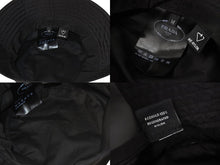 画像をギャラリービューアに読み込む, 極美品 PRADA プラダ バケットハット ブラック ナイロン サイズM 1HC137 2DMI 中古 4c071012