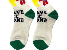 画像をギャラリービューアに読み込む, 新品未使用 SAINT MICHAEL セントマイケル 靴下 ソックス ロゴ刺繍 マルチカラー コットン サイズM SM-YS1-0000-C12 中古 4c071148