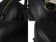 画像をギャラリービューアに読み込む, GIVENCHY ジバンシー ルクレツィア レザーボウリングバッグ ハンドバッグ スターモチーフ ブラック レザー 美品 中古 4c071206