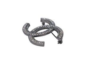 極美品 CHANEL シャネル DOUBLE C BROCHE ダブル C ブローチ