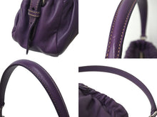 画像をギャラリービューアに読み込む, PRADA プラダ ワンショルダーバッグ ショルダーバッグ トライアングルロゴ イタリア製 レザー パープル シルバー金具 美品 中古 4c071486