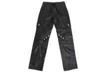 画像をギャラリービューアに読み込む, MONCLER モンクレール × 1017 ALYX 9AM アリクス ジップレザーパンツ G209Y2A00001 サイズ48 21AW ブラック 美品 中古 4c071537