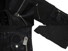 画像をギャラリービューアに読み込む, MONCLER モンクレール × 1017 ALYX 9AM アリクス ジップレザーパンツ G209Y2A00001 サイズ48 21AW ブラック 美品 中古 4c071537