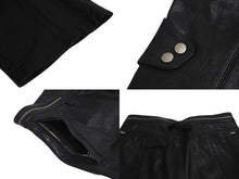 画像をギャラリービューアに読み込む, MONCLER モンクレール × 1017 ALYX 9AM アリクス ジップレザーパンツ G209Y2A00001 サイズ48 21AW ブラック 美品 中古 4c071537