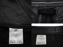 画像をギャラリービューアに読み込む, MONCLER モンクレール × 1017 ALYX 9AM アリクス ジップレザーパンツ G209Y2A00001 サイズ48 21AW ブラック 美品 中古 4c071537