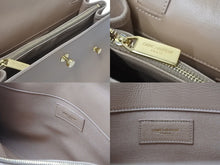 画像をギャラリービューアに読み込む, SAINT LAURENT PARIS サンローランパリ ミューズトゥ ハンドバッグ ショルダーバッグ 313499 レザー ベージュ 美品 中古 4c071630