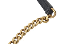 画像をギャラリービューアに読み込む, Yves Saint Laurent イヴ サンローラン ショルダーバッグ クロコ型 515822 レザー メタル ブラック ゴールド金具 美品 中古 4c071654