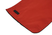 画像をギャラリービューアに読み込む, 極美品 PRADA プラダ マフラー ショール 刺繍ロゴ カーキ系 レッド ウール ナイロン ロゴパッチ イタリア製 中古 4c071724