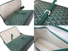 画像をギャラリービューアに読み込む, 新品同様 GOYARD ゴヤール カペシアンMM メッセンジャーショルダーバッグ PVC レザー グリーン 中古 4c071739