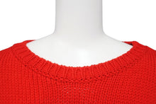 画像をギャラリービューアに読み込む, RAF SIMONS ラフシモンズ Virgin Wool Oversized RS Sweater オーバーサイズ セーター レッド XS 美品 中古 4c071743