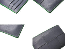 Load image into Gallery viewer, BOTTEGAVENETA ボッテガヴェネタ カセット クレジット カードケース サンダー グレー グリーン レザー 649597V1Q741045 美品 中古 4c071751