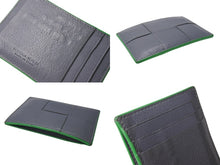 Load image into Gallery viewer, BOTTEGAVENETA ボッテガヴェネタ カセット クレジット カードケース サンダー グレー グリーン レザー 649597V1Q741045 美品 中古 4c071751