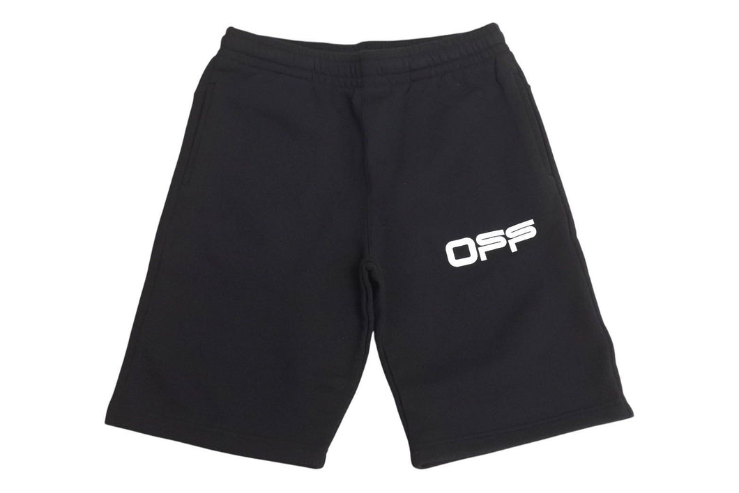 新品未使用品 OFF-WHITE オフホワイト エアポートテープ スウェットパンツ ブラック ホワイト サイズM OMCI006S20E300031088 中古 4c071927
