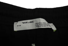 画像をギャラリービューアに読み込む, 新品未使用品 OFF-WHITE オフホワイト エアポートテープ スウェットパンツ ブラック ホワイト サイズM OMCI006S20E300031088 中古 4c071927