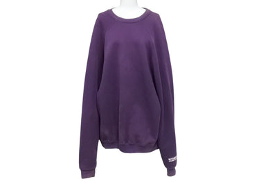 VETEMENTS ヴェトモン 17AW 刺繍スウェット パーカー プリント コットン パープル WF17TP9 良品 4c071935