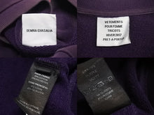 画像をギャラリービューアに読み込む, VETEMENTS ヴェトモン 17AW 刺繍スウェット パーカー プリント コットン パープル WF17TP9 良品 4c071935