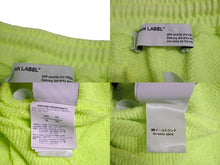 画像をギャラリービューアに読み込む, OFF WHITE オフホワイト セットアップ スウェットパンツ コットン ネオンイエロー サイズL 美品 中古 4c071981