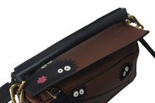 画像をギャラリービューアに読み込む, 極美品 LOEWE ロエベ × スタジオジブリ ススワタリ ミニ パズル 2WAY ハンドバッグ 千と千尋の神隠し マックロクロスケ ブラウン カーフスキン 中古 4c072411
