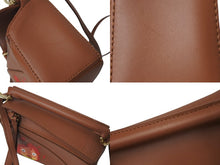 画像をギャラリービューアに読み込む, 極美品 LOEWE ロエベ × スタジオジブリ カルシファー ミニ パズル 2WAY ハンドバッグ ハウルの動く城 A510U95X63 ブラウン カーフスキン ショルダーバッグ 中古 4c072412