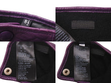 画像をギャラリービューアに読み込む, PRADA プラダ グローブ 手袋 2GG137 サイズ8 1/2 トライアングルロゴ ナッパレザー パープル 21AW 美品 中古 4c072424
