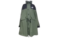 画像をギャラリービューアに読み込む, THE NORTH FACE × sacai ザノースフェイス サカイ 17AW ナイロン モッズ コート カーキ NP6171SA ロゴ サイズS 美品 中古 4c072476