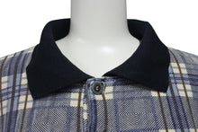 画像をギャラリービューアに読み込む, NIKE ナイキ 長袖シャツ チェック柄 ハーフボタン ヴィンテージ シャツ ブルー ホワイト 中古 美品 4c072480