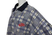 画像をギャラリービューアに読み込む, NIKE ナイキ 長袖シャツ チェック柄 ハーフボタン ヴィンテージ シャツ ブルー ホワイト 中古 美品 4c072480