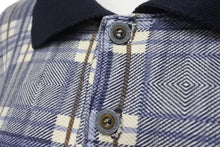 画像をギャラリービューアに読み込む, NIKE ナイキ 長袖シャツ チェック柄 ハーフボタン ヴィンテージ シャツ ブルー ホワイト 中古 美品 4c072480