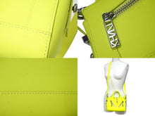 画像をギャラリービューアに読み込む, KENZO ケンゾー KALIFORNIA カリフォルニア 2WAY ミニ ハンドバッグ ショルダーバッグ イエロー シルバー金具 美品 中古 4c072594