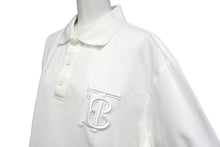 画像をギャラリービューアに読み込む, Burberry バーバリー 半袖 ポロシャツ ショートスリーブ TBモノグラムワッペン 8017723 コットン ホワイト 美品 中古 4c072609