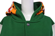 画像をギャラリービューアに読み込む, 極美品 A Bathing Ape アベイシングエイプ TIGER タイガー ワッペン スタジアムジャケット コットン グリーン ホワイト M 中古 4c072616