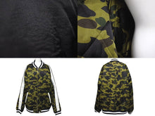 画像をギャラリービューアに読み込む, A BATHING APE アベイシングエイプ 1ST CAMO REVERSIBLEE SOUVENIR JACKET BAPE ジャケット カーキ 001LJD801019X 美品 中古 4c072619