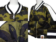 画像をギャラリービューアに読み込む, A BATHING APE アベイシングエイプ 1ST CAMO REVERSIBLEE SOUVENIR JACKET BAPE ジャケット カーキ 001LJD801019X 美品 中古 4c072619