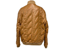 画像をギャラリービューアに読み込む, A Bathing ape ア ベイシング エイプ レザージャケット ブルゾン CHINA製 カウレザー ポリエステル ブラウン シルバー 美品 中古 4c072621