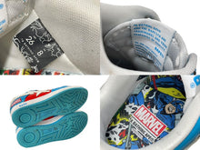 画像をギャラリービューアに読み込む, A BATHING APE アベイシングエイプ × MARVEL スニーカー BAPE サイズ8 ブルー レッド M191903 美品 中古 4c072622