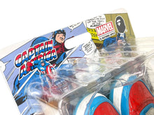 画像をギャラリービューアに読み込む, A BATHING APE アベイシングエイプ × MARVEL スニーカー BAPE サイズ8 ブルー レッド M191903 美品 中古 4c072622