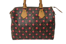 画像をギャラリービューアに読み込む, LOUIS VUITTON ルイヴィトン モノグラムチェリー スピーディ25 ハンドバッグ M95009 村上隆 ブラウン 美品 中古 4c072633