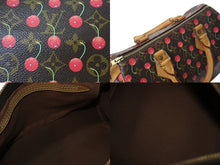 画像をギャラリービューアに読み込む, LOUIS VUITTON ルイヴィトン モノグラムチェリー スピーディ25 ハンドバッグ M95009 村上隆 ブラウン 美品 中古 4c072633