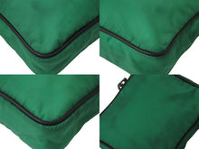 Load image into Gallery viewer, VERSACE ヴェルサーチ メデューサ ショルダーバッグ ボディバッグ ロゴ ICタグ グリーン ブラック シルバー金具 美品 中古 4c072663