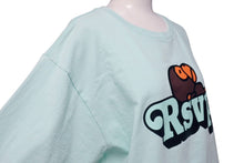 画像をギャラリービューアに読み込む, A Bathing Ape アベイシングエイプ RSVP GALLERYコラボ 半袖Tシャツ ターコイズブルー ブラック ブラウン サイズL 美品 中古 4c072669