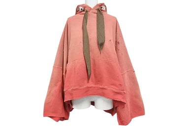 新品未使用 KAPITAL キャピタル スリラーダメージ デビルフード パーカー K2411LC137 フリーサイズ スタッズ ヴィンテージ加工 中古 4c072685