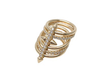 画像をギャラリービューアに読み込む, 極美品 TIFFANY ティファニー タイタン by ファレル・ウィリアムス 5ロウ リング AU750 D1.75CT 13号 中古 4c072726