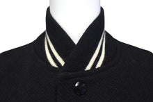 画像をギャラリービューアに読み込む, SAINT LAURENT PARIS サンローランパリ テディジャケット スタジャン 376283 ブラック ホワイト サイズ160/84Y 美品 中古 4c072749