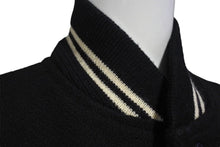 画像をギャラリービューアに読み込む, SAINT LAURENT PARIS サンローランパリ テディジャケット スタジャン 376283 ブラック ホワイト サイズ160/84Y 美品 中古 4c072749